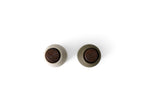 Audo salt and pepper mill, color Hunting Green - Beige - Walnut Lid