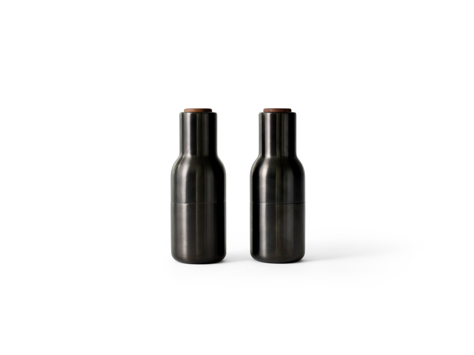 Audo salt and pepper mill, color Carbon - Ash - Walnut Lid