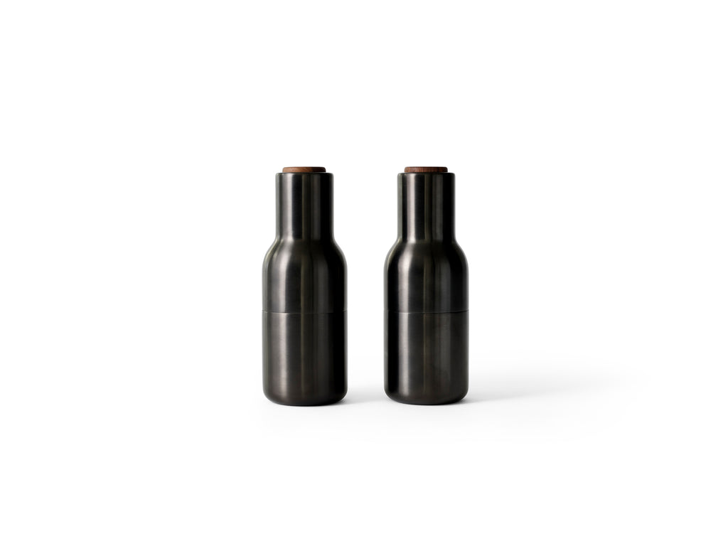 Audo salt and pepper mill, color Carbon - Ash - Steel Lid