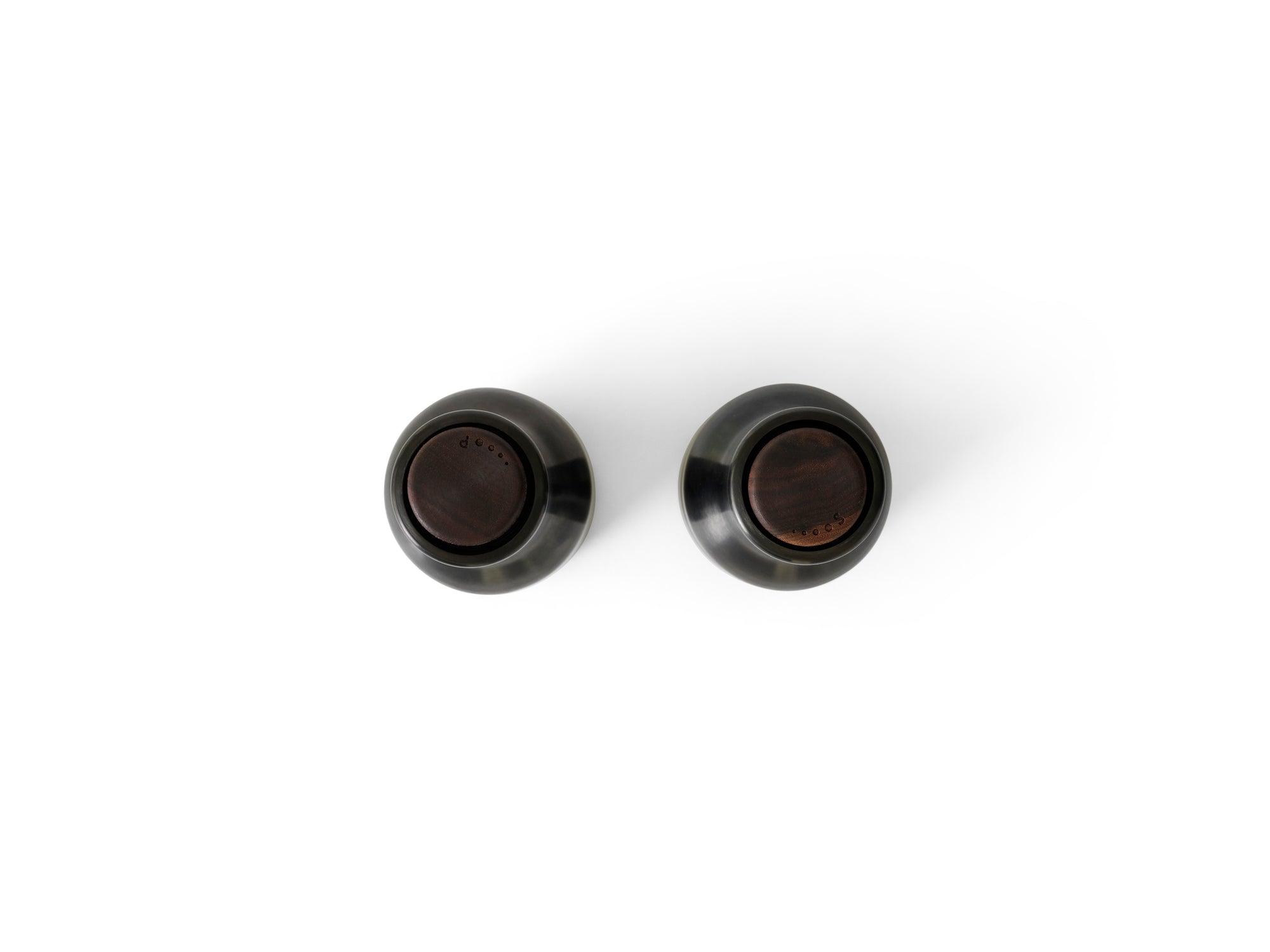 Audo salt and pepper mill, color Bronzed Brass - Walnut Lid