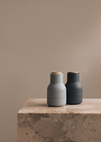 Audo salt and pepper mill, small, color Blues - Beech Lid