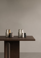Audo salt and pepper mill, color Carbon - Ash - Steel Lid