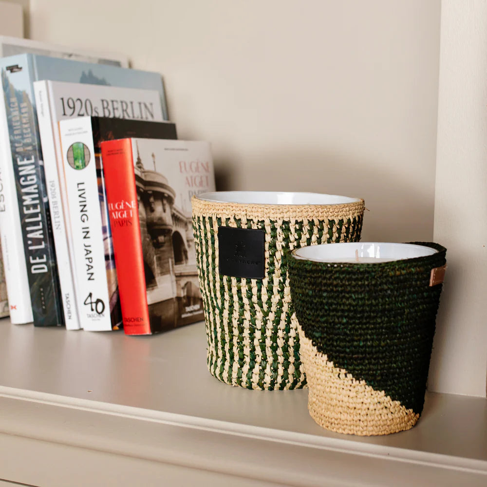 Podevache Duftkerze 400g aus geflochtenem Bast von Morogo