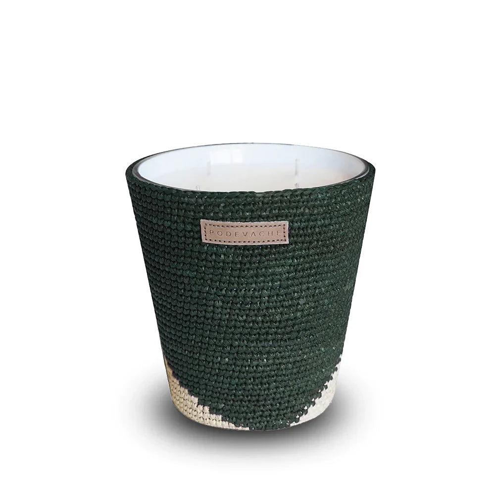 Podevache Duftkerze 400g aus geflochtenem Bast von Morogo