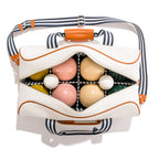 Business & Pleasure Juego de boccia color blanco antiguo