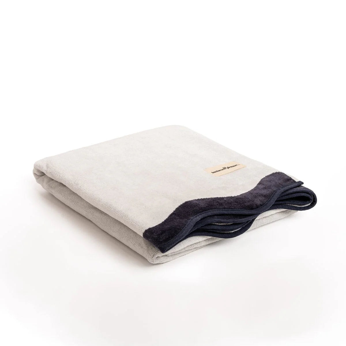 Business & Pleasure Beach Towel - Color Navy Stripe