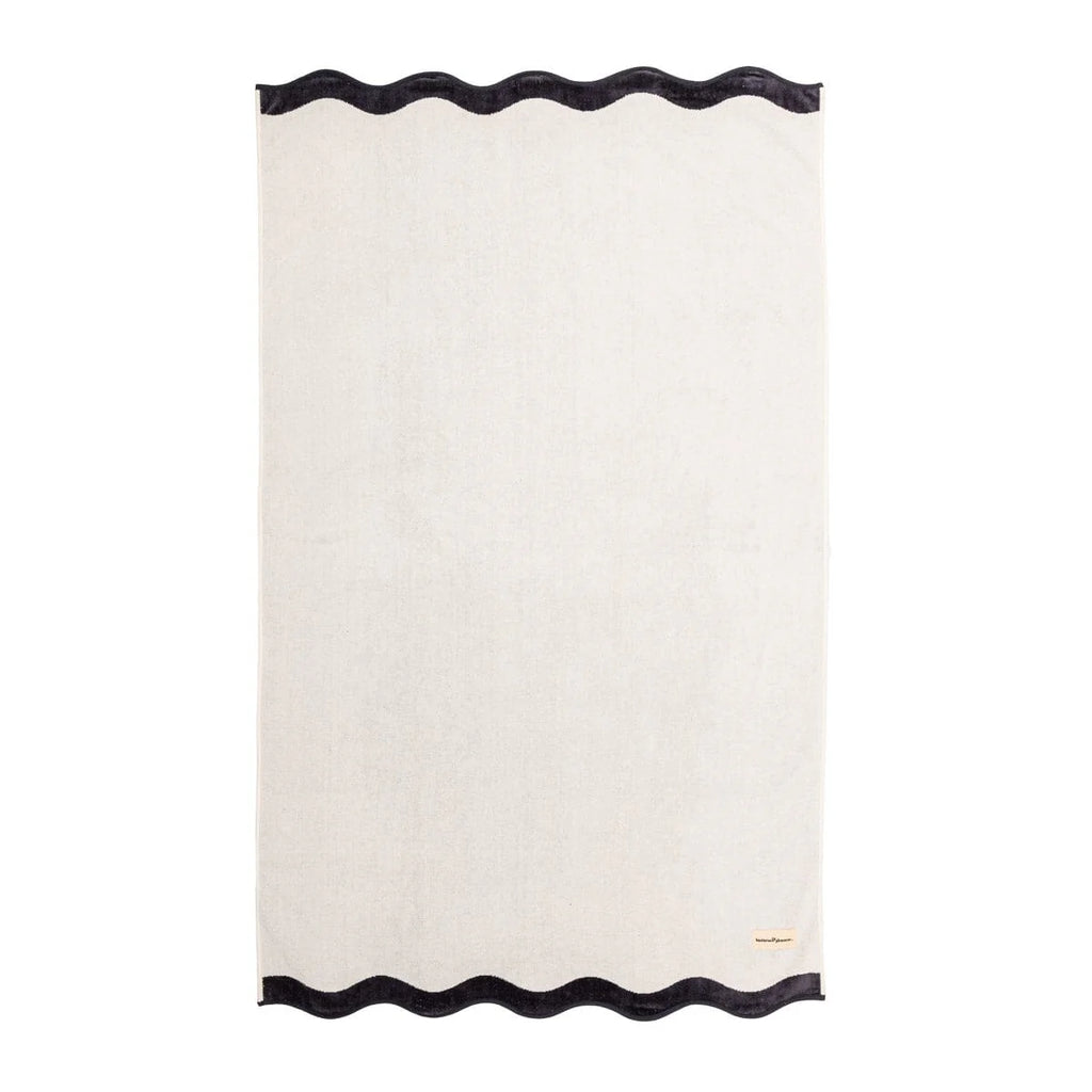 Business & Pleasure Beach Towel - Color Navy Stripe