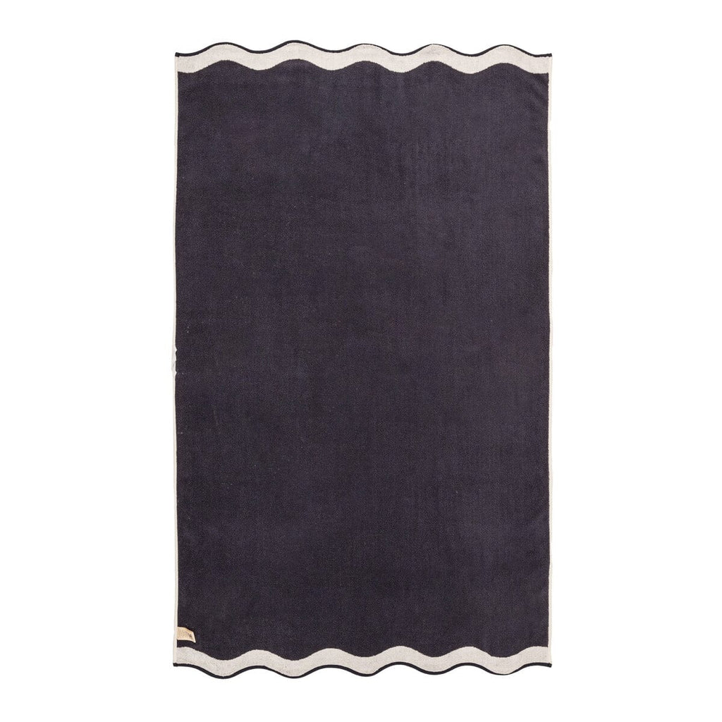Business & Pleasure Beach Towel - Color Navy Stripe