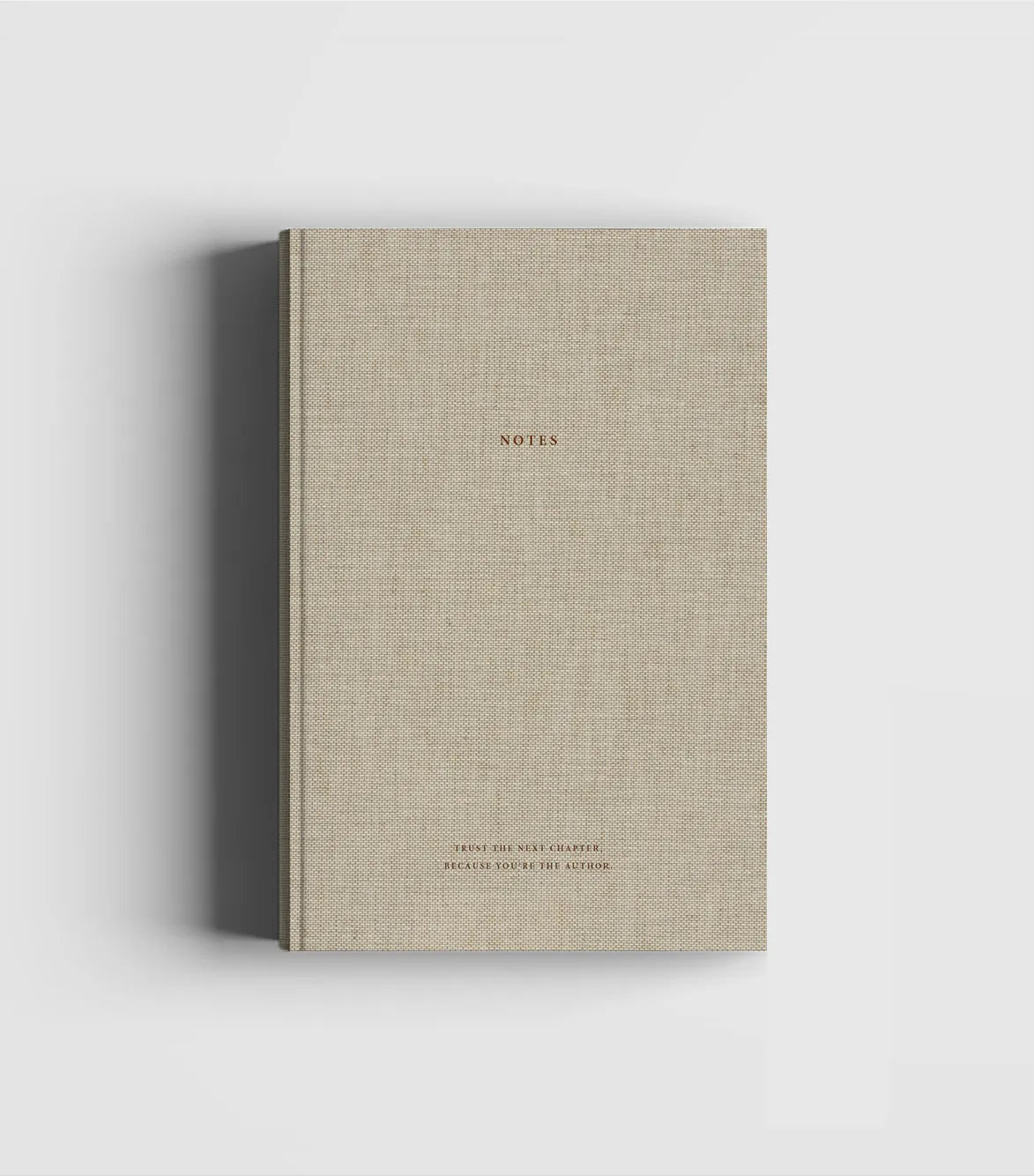 Libro de mesa de café - de lino natural y oro