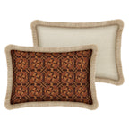 Palais Cushion Cleo Old Rose &amp; Raffia