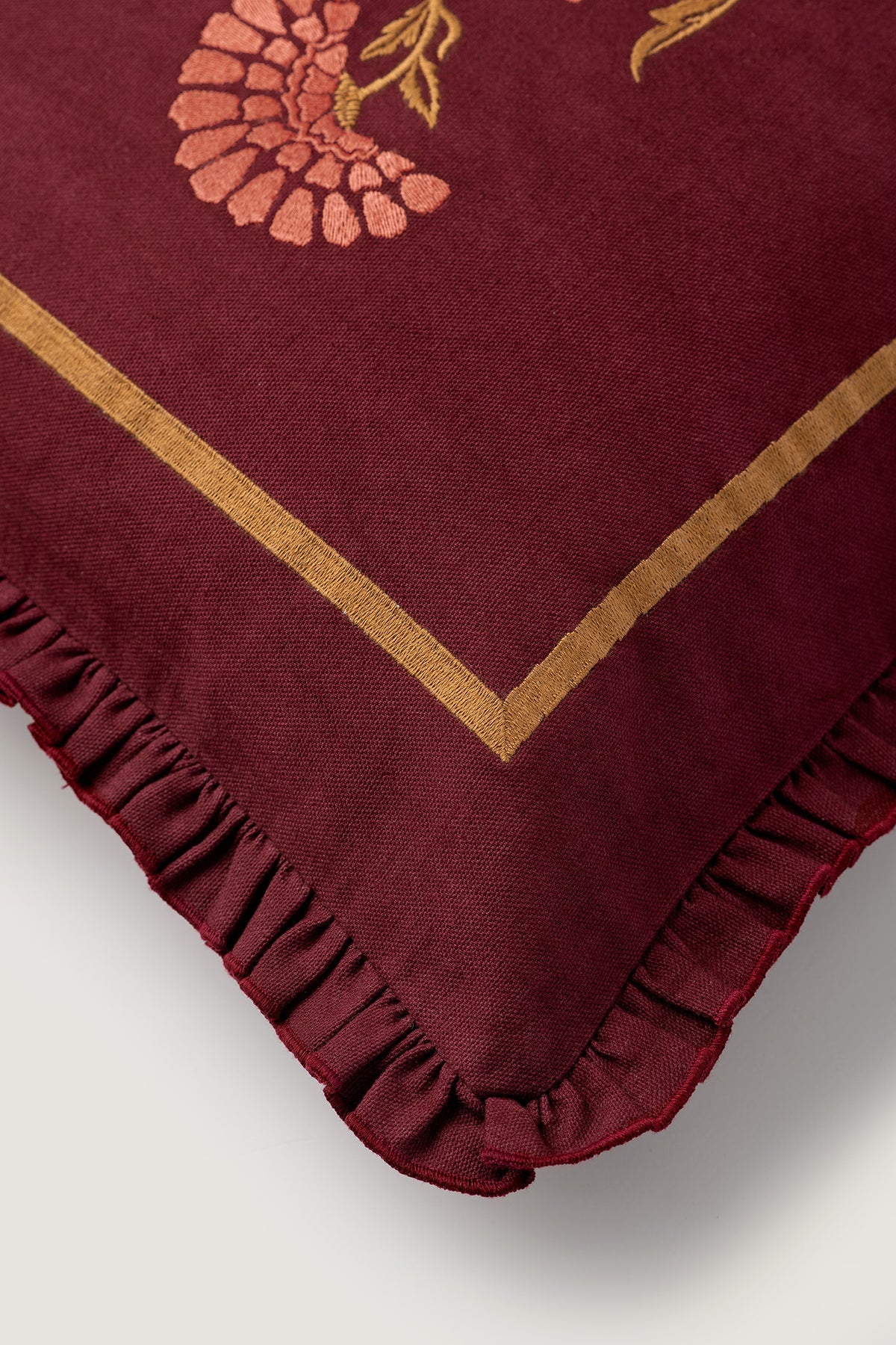 Palais Kissen Carry Bordeaux & Karamell