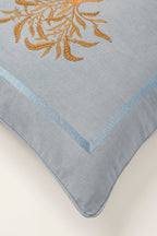 Palais Kissen Rumi Rauchblau & Karamell