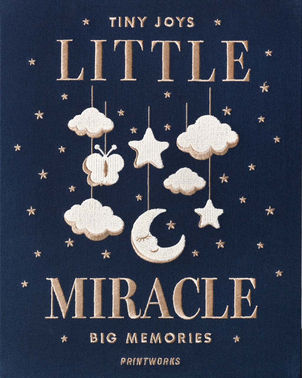 Printworks Baby-Fotoalbum LITTLE MIRACLE, bestickt