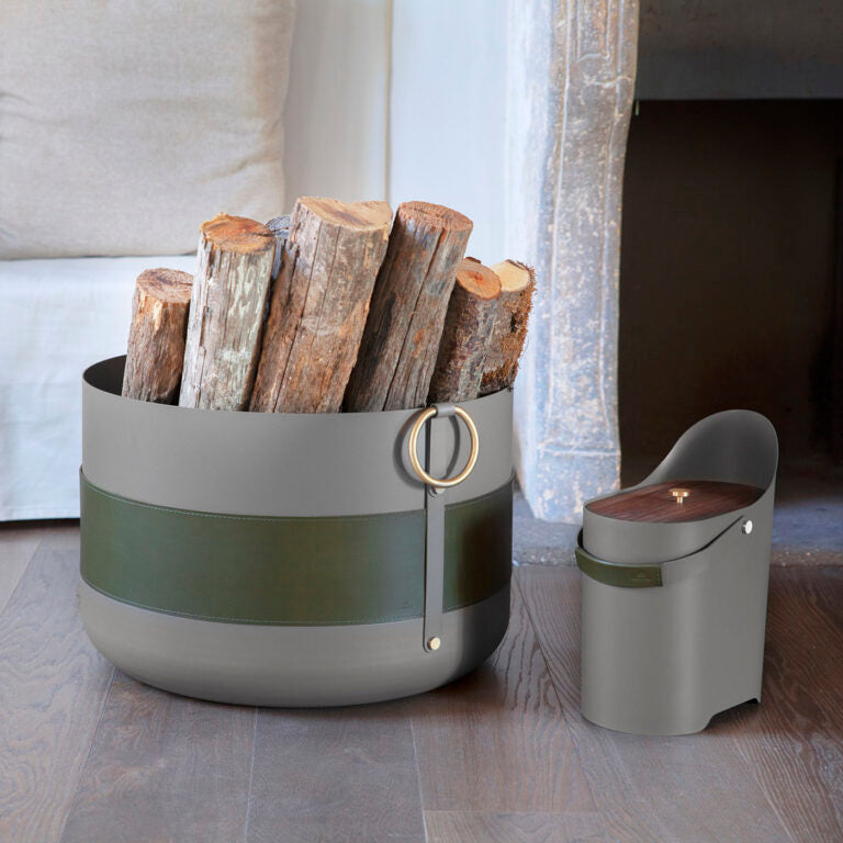 Eldvarm Cesta de madera Emma XL