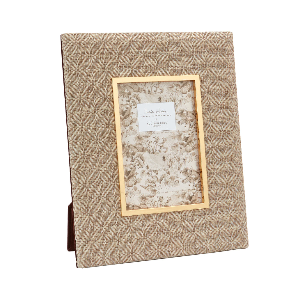 Addison Ross Picture Frame Charcoal Grey Velvet