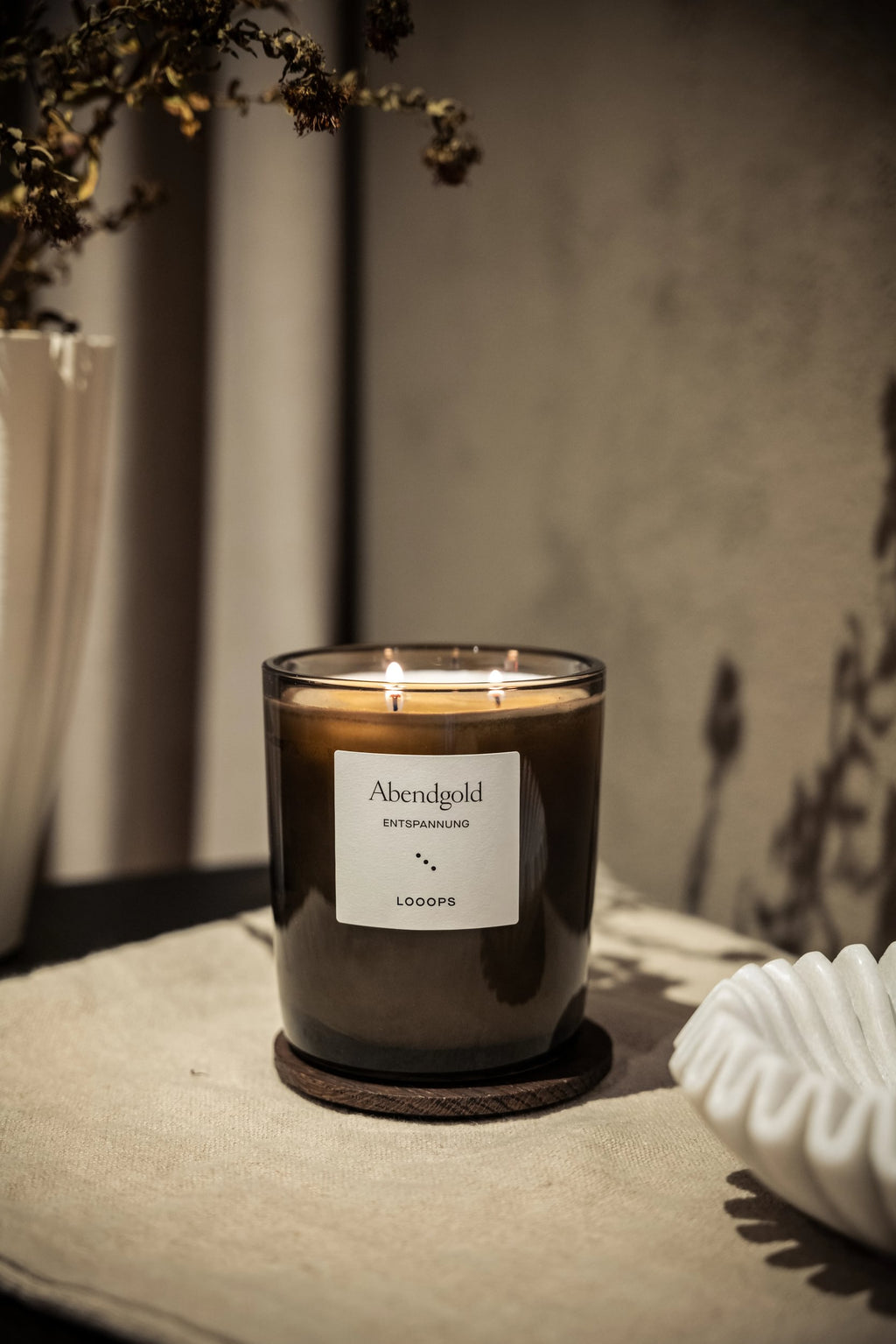 Looops Duftkerze Abendgold · Starter - Set