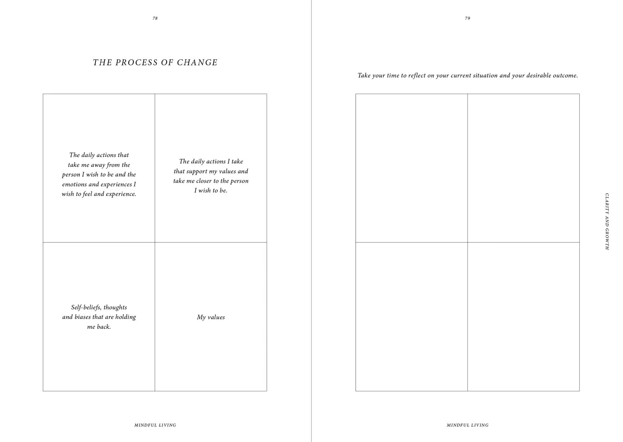 Coffee Table Book - Mindful Living – Journal