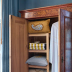Palais Kissen Rumi Rauchblau & Karamell
