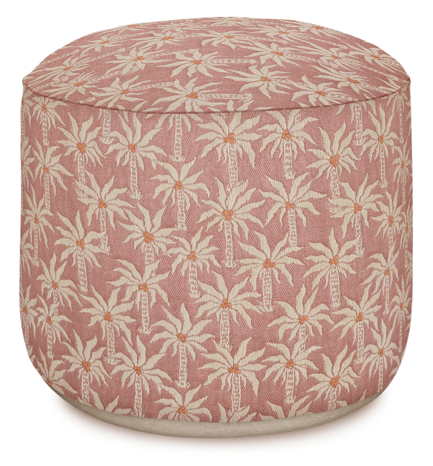 Palais In-& Outdoor Sitzpouf Laura Rose & Ecru