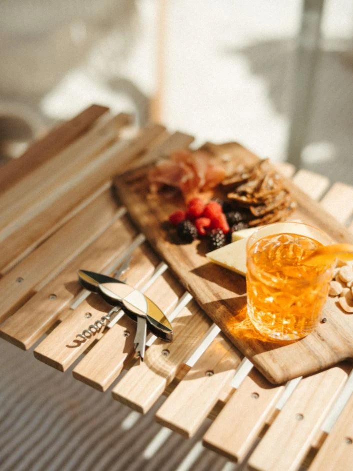 Business & Pleasure Table pliante en teck