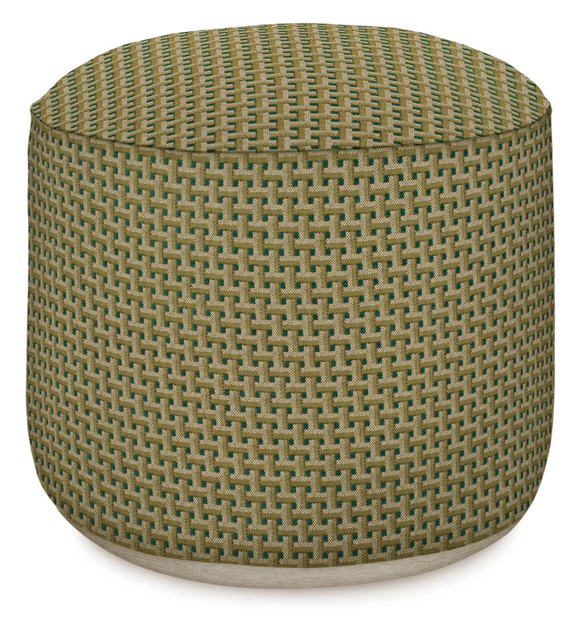 Palais Indoor & Outdoor Seat Pouf Janis Dark Orange