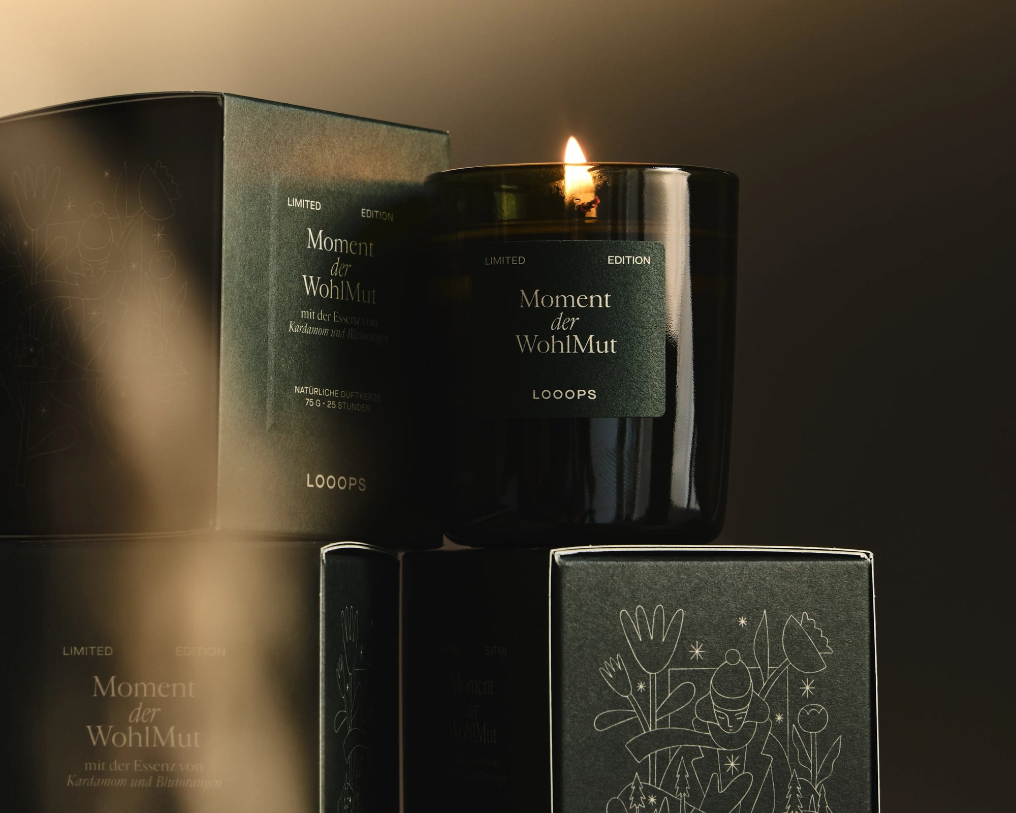 Looops Duftkerze Moment der Wohlmut · Starter - Set