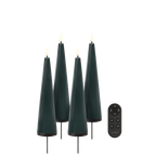 Uyuni Advents - Geschenkbox Kegelkerze Tannengrün