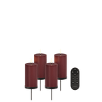 Uyuni Advents - Geschenkbox Blockkerze Weinrot